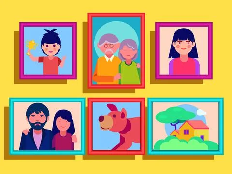 Picture frames. Stock Illustration