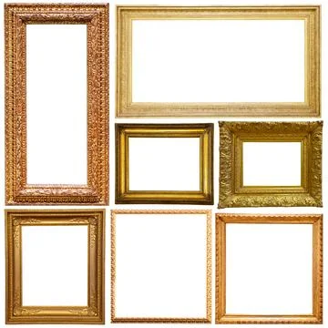 Picture frames isolated on white Stock Photos