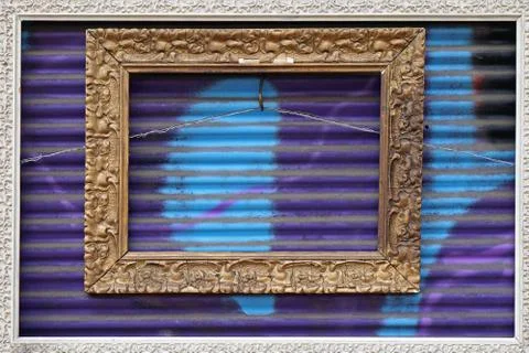 Picture frames old Stock Photos