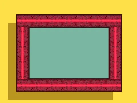 Picture frames. Photo frames mockup. Stock Illustration