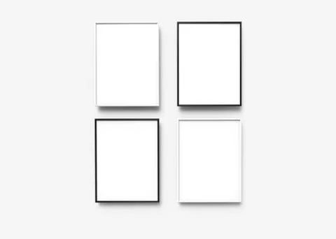 Picture frames set Stock Illustration