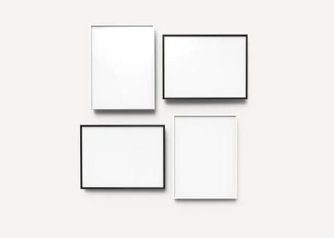 Picture frames set Stock Illustration