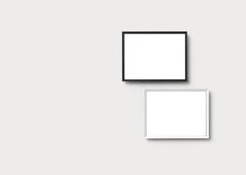 Picture frames set Illustrazione stock