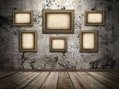 Picture frames on a stone grange background picture frames on a stone gran... Stock Photos