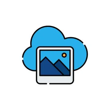 Picture Gallery Icon Logo Vector Illustrattion. Photo Gallery icon design vec Stock-Illustration