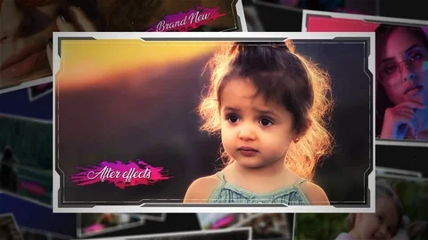 Picture Gallery Slideshow 스톡 After Effects