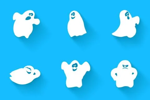 Picture of ghosts Stock Illustration