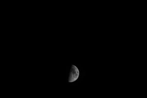 Picture of a half moon Stock Photos