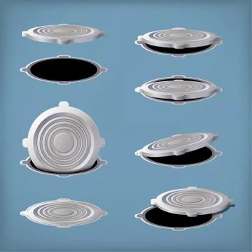 Picture of hatch set Stock Illustration