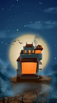 Picture of house Stock Illustration