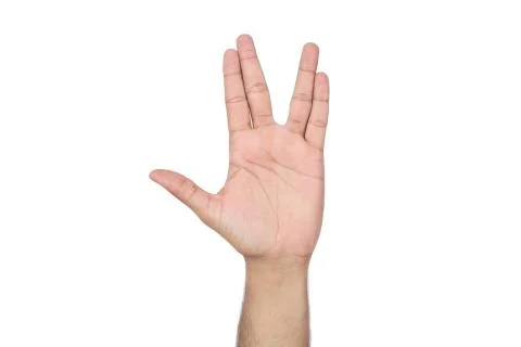 Picture Of Human Hand. Stock Photos