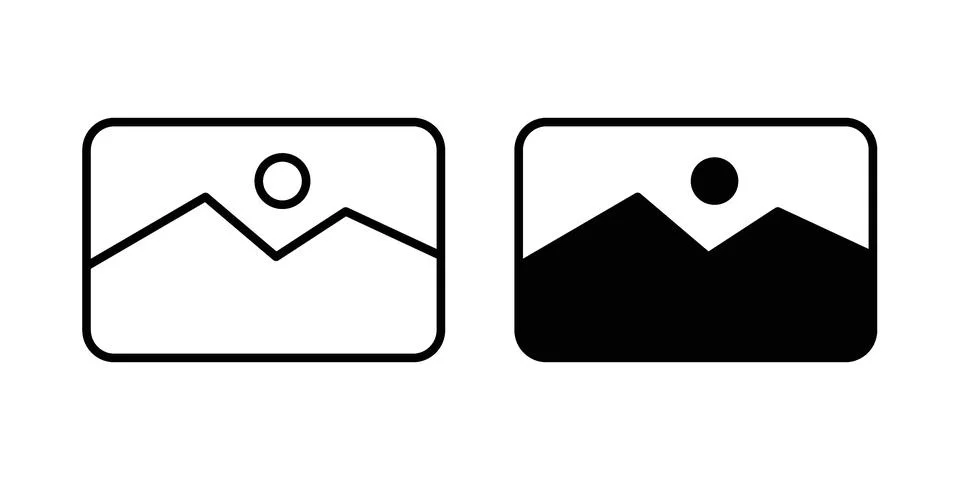 Picture icon Illustration set. Vector Eps10 for apps Stock Illustration