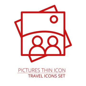 Picture icon. One of set web icons Stock Illustration