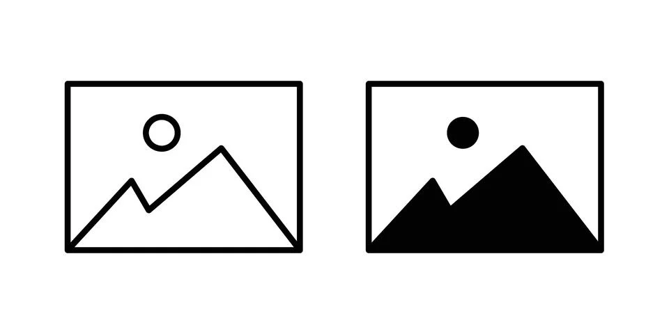 Picture icon vector design illustrations Illustrazione stock