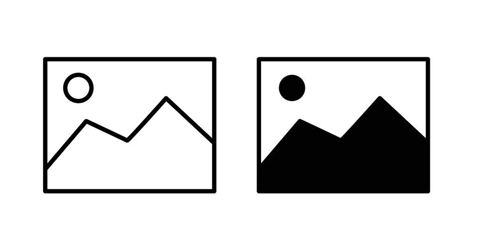 Picture icon vector design illustrations Stock Illustration