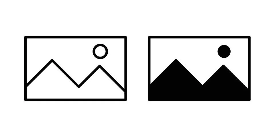 Picture icon vector editable eps10 Stock Illustration
