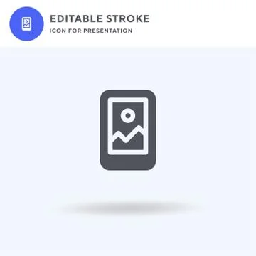 Picture icon vector, filled flat sign, solid pictogram isolated on white, logo 스톡 일러스트