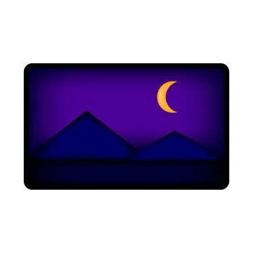Picture icon on white. Stock Illustration