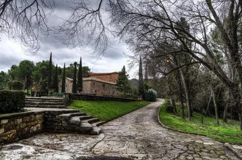 Picture inside the monastery Stock Photos