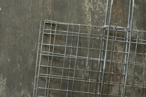This is a picture of an iron grid 库存照片