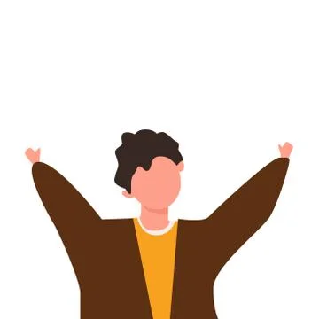 Picture of a man on a white background. Vector illustration. Stock-Illustration