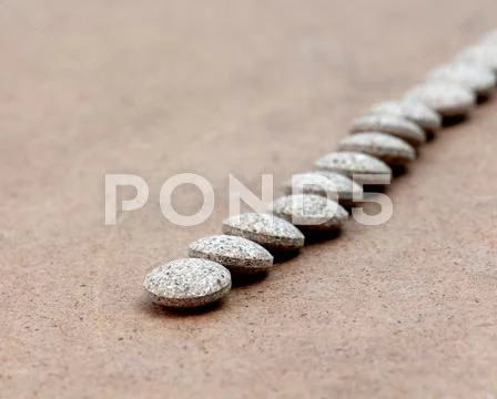 Picture of a . Medicine Herbal pills , alternative drug. Natural pharmaceutic Stock Photos