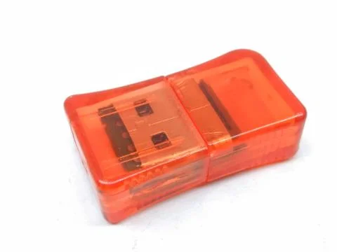 A picture of memory card reader isolated on a white background Stock Photos