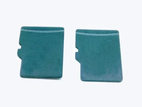 A picture of memory card with selected focus Stock Photos