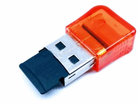 A picture of memory card with selected focus Stock Photos