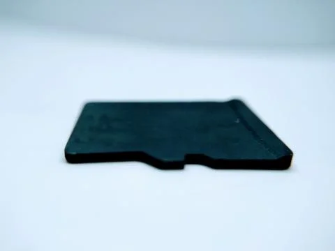 A picture of memory card with selected focus Stock Photos