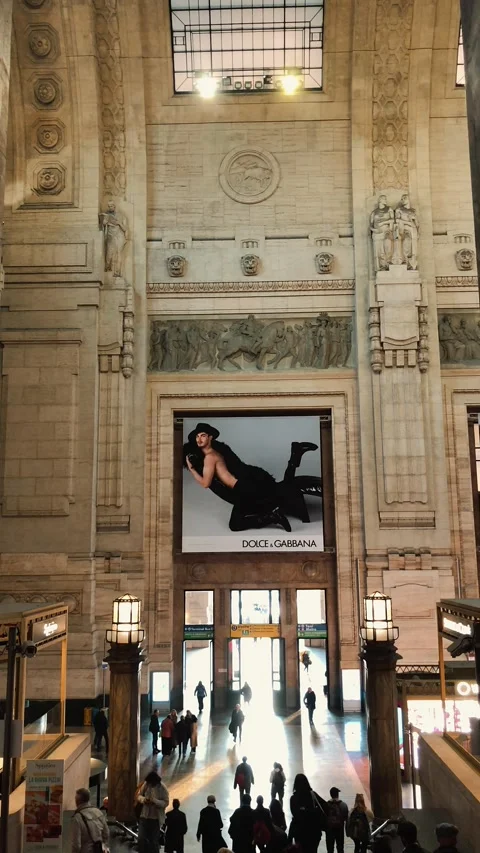 Picture in Milan train station 3 edit Stock Footage 345090071
