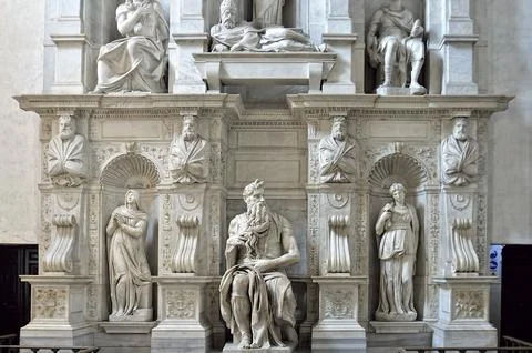 A picture of Moses statue Stock Photos