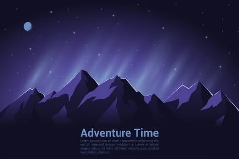 Picture of a mountains Stock Illustration