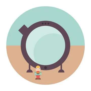 Picture of online learning on a background. Vector illustration Stock Illustration