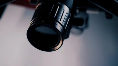 Picture of an operating microscope in a laboratory. Medical Optical Device Stock Footage 104773706
