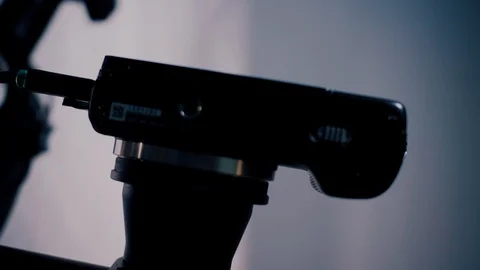 Picture of an operating microscope in a laboratory. Medical Optical Device Stock Footage 104773738
