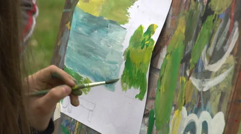 Picture paints Stock Footage 61750446