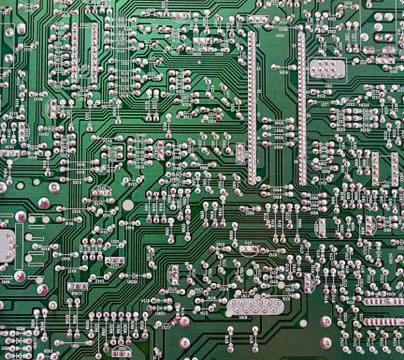 The picture of the PCB Stock Photos