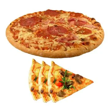 Picture of pizza Illustrazione stock