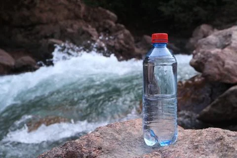 Picture of a plastic bottle. Stock Photos