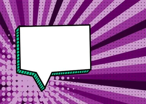 Picture pop art style comic text speech bubble Stock Illustration