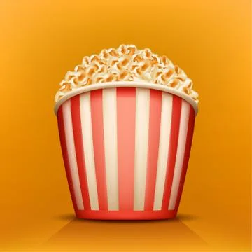 Picture of popcorn Stock Illustration