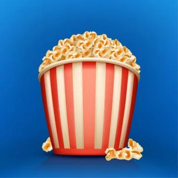 Picture of popcorn Stock Illustration