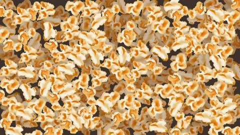 Picture of popcorn Illustrazione stock