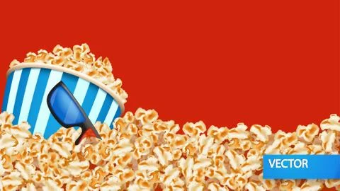 Picture of popcorn Illustrazione stock