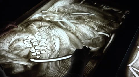 The picture of the sand. 4K. Stock Footage 45831532