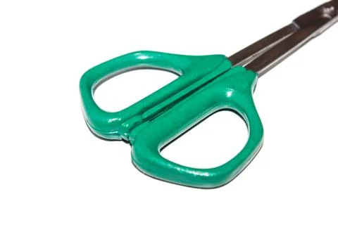 A picture of scissors with selected focus Stock Photos