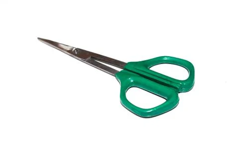 A picture of scissors with selected focus Stockfoto's