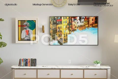 Picture Set Mockup PSD-sjabloon