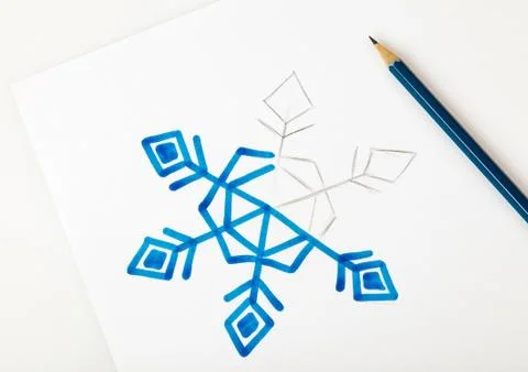 Picture snowflake 스톡 사진